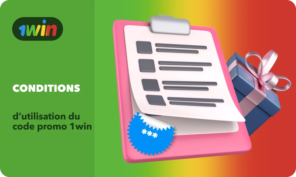 Les joueurs du Mali doivent lire les conditions générales avant d'appliquer le code promo 1win pour recevoir le bonus de bienvenue